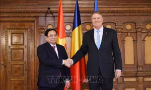 Thủ tướng Phạm Minh Chính hội kiến Tổng thống Romania