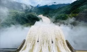 Thủy điện Bản Vẽ vận hành giảm lũ cho hạ du 