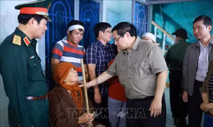 Thủ tướng kiểm tra công tác khắc phục hậu quả mưa lũ tại Đắk Lắk