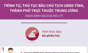 Trình tự, thủ tục bầu Chủ tịch UBND tỉnh, thành phố trực thuộc trung ương