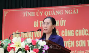 Đối thoại giữa lãnh đạo tỉnh Quảng Ngãi với cán bộ và nhân dân huyện Sơn Tịnh