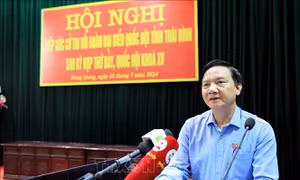 Phó Chủ tịch Quốc hội Nguyễn Khắc Định tiếp xúc cử tri tại Thái Bình