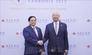 Thủ tướng Phạm Minh Chính tiếp Chủ tịch điều hành Diễn đàn Kinh tế thế giới