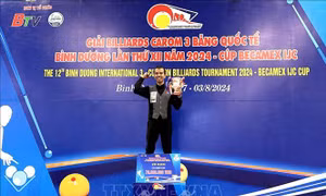 Trần Quyết Chiến đăng quang Giải Billiards Carom 3 băng quốc tế Bình Dương