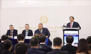 Thủ tướng Phạm Minh Chính và Thủ tướng Romania cùng dự Diễn đàn Doanh nghiệp Việt Nam - Romania