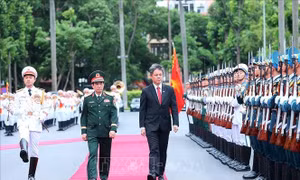 Bộ trưởng Bộ Quốc phòng Singapore thăm Bộ Quốc phòng Việt Nam 
