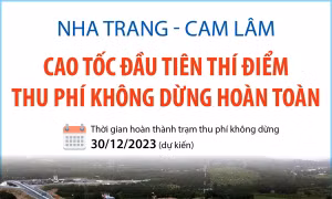 Nha Trang - Cam Lâm: Cao tốc đầu tiên thí điểm thu phí không dừng hoàn toàn