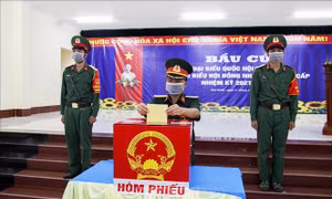 Ngày hội bầu cử tại xã đảo Thổ Châu, Kiên Giang