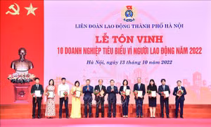 Hà Nội tôn vinh doanh nghiệp, Chủ tịch Công đoàn và sáng kiến, sáng tạo tiêu biểu