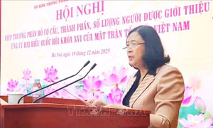 MTTQ Việt Nam được giới thiệu 25 người ứng cử đại biểu Quốc hội
