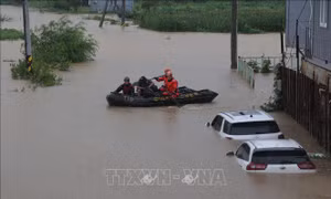 Hàn Quốc: Mưa lớn hoành hành vùng Thủ đô Seoul