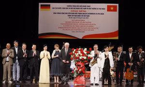 Chủ tịch nước Võ Văn Thưởng và Phu nhân chủ trì chiêu đãi trọng thể Tổng thống Đức và Phu nhân