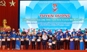Nam Định: Tuyên dương thanh niên và công trình thanh niên tiêu biểu