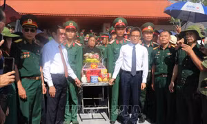 Truy điệu, an táng hài cốt liệt sỹ tại Nghĩa trang Liệt sỹ Quốc gia Vị Xuyên