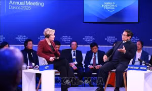 Thủ tướng Phạm Minh Chính đối thoại chính sách đặc biệt tại WEF Davos