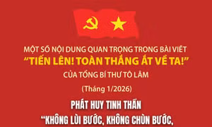 Phát huy tinh thần 'không lùi bước, không chùn bước, chỉ có tiến lên, tiến lên không ngừng'