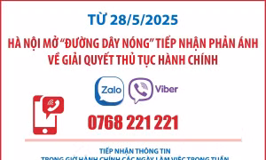 Hà Nội mở 'Đường dây nóng' tiếp nhận phản ánh về giải quyết thủ tục hành chính từ 28/5