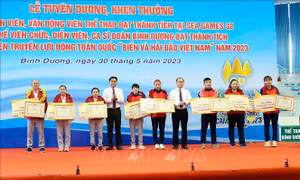 Bình Dương: Khen thưởng vận động viên đạt thành tích cao tại SEA Games 32