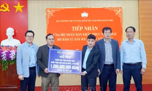 Hơn 91 tỷ đồng ủng hộ đồng bào Quảng Ngãi bị ảnh hưởng bởi bão, lũ 