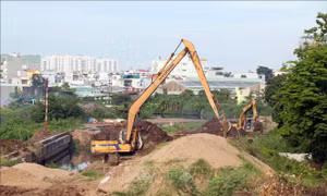 Thiếu vật liệu, dự án kênh Tham Lương - Bến Cát nguy cơ chậm tiến độ