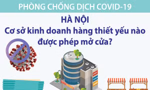 Hà Nội: Cơ sở kinh doanh hàng thiết yếu nào được phép mở cửa?