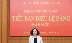 Tiểu ban Điều lệ Đảng Đại hội XIV tiến hành Phiên họp thứ nhất