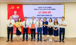 Thành lập Đảng bộ tại doanh nghiệp vốn đầu tư trực tiếp nước ngoài lớn nhất Hải Phòng