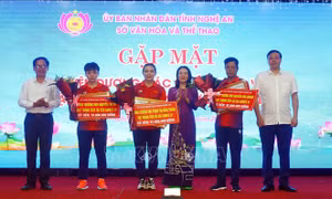 Nghệ An: Khen thưởng vận động viên, huấn luyện viên đạt thành tích cao tại SEA Games 31
