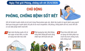 Ngày Thế giới phòng, chống sốt rét 25/4/2026: Chủ động phòng, chống bệnh sốt rét
