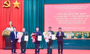 Phó Thủ tướng gửi Thư khen chiến công triệt phá vụ 17,7 kg ma túy