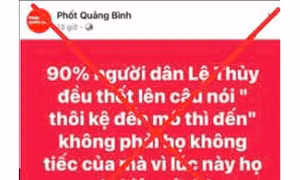 Xử lý nghiêm các trường hợp đăng tải thông tin sai sự thật về tình hình mưa lũ