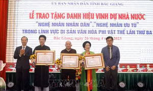 Bắc Giang: Tổ chức Lễ trao tặng danh hiệu Nghệ nhân Nhân dân, Nghệ nhân Ưu tú