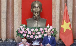 Chủ tịch nước làm việc với Hội Khoa học lịch sử Việt Nam