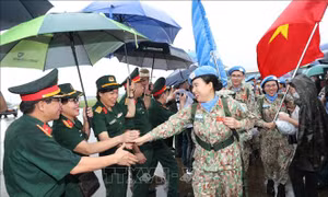Thê đội 2 của Bệnh viện dã chiến cấp 2 số 4 lên đường tới phái bộ gìn giữ hòa bình Liên hợp quốc tại Nam Sudan