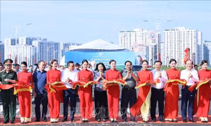 Thủ tướng Phạm Minh Chính dự Lễ khánh thành cầu Vĩnh Tuy giai đoạn 2
