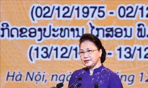 Trọng thể Lễ kỷ niệm 45 năm Quốc khánh Lào và 100 năm Ngày sinh Chủ tịch Kaysone Phomvihane