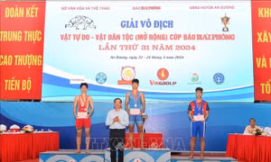 Bế mạc Giải vô địch vật tự do - vật dân tộc Cúp Báo Hải Phòng
