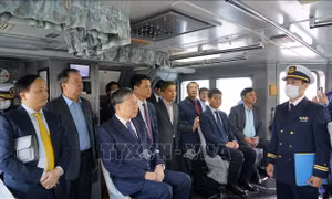 Bộ trưởng Bộ Công an Tô Lâm thăm Lực lượng Bảo vệ Bờ biển Nhật Bản 