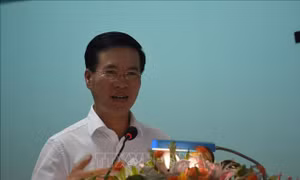 Trưởng ban Tuyên giáo Trung ương tiếp xúc cử tri tại thành phố Long Khánh, Đồng Nai
