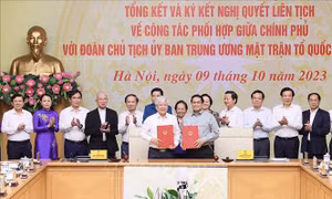 Chính phủ và Ủy ban Trung ương MTTQ Việt Nam tăng cường phối hợp công tác