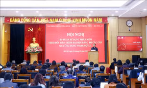 Tập huấn sử dụng phần mềm Theo dõi tiến trình đại hội đảng bộ các cấp