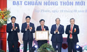 Chủ tịch nước dự Lễ công nhận huyện Tuy Phước (Bình Định) đạt chuẩn nông thôn mới