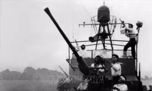 Lễ tưởng niệm Anh hùng liệt sỹ, nhân dân hy sinh trong 'Chiến thắng trận đầu' của Hải quân tổ chức tại Quảng Ninh