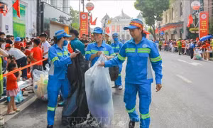Đảm bảo công tác vệ sinh môi trường trong suốt quá trình phục vụ Đại lễ A80