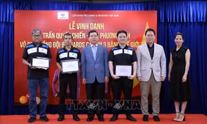 Vinh danh HLV và VĐV vô địch Carom 3 băng đồng đội thế giới năm 2024