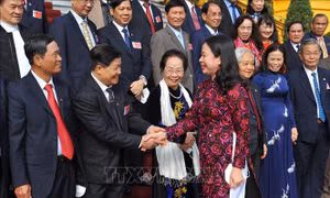 Phó Chủ tịch nước Võ Thị Ánh Xuân gặp mặt Đoàn đại biểu dự Đại hội VI Hội Khuyến học Việt Nam