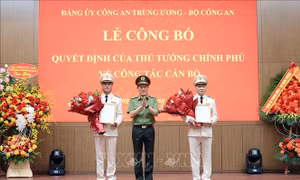Thủ tướng bổ nhiệm hai Thứ trưởng Bộ Công an
