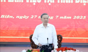Tổng Bí thư Tô Lâm làm việc với Ban Chấp hành Đảng bộ tỉnh Điện Biên