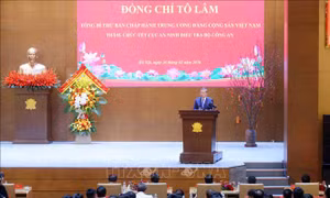 Tổng Bí thư Tô Lâm thăm và chúc Tết cán bộ, chiến sỹ Cục An ninh điều tra 