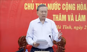 Tổng Bí thư, Chủ tịch nước Tô Lâm: Hà Tĩnh khơi dậy khát vọng phát triển, quyết tâm đạt mục tiêu tăng trưởng nhanh, bền vững